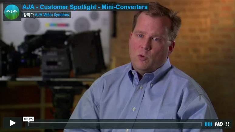 고객 스포트라이트 - AJA 미니 컨버터